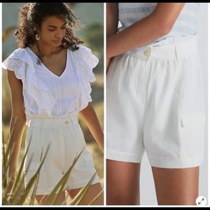 NWT Moon River Cinched Cargo Shorts Slate